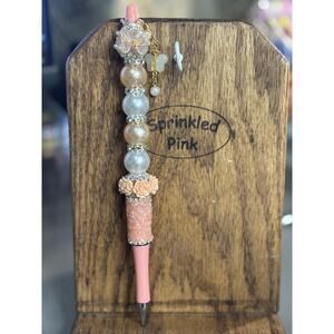 9-12 Handcrafted Extended Length Beaded Pen w/ Refill Ink